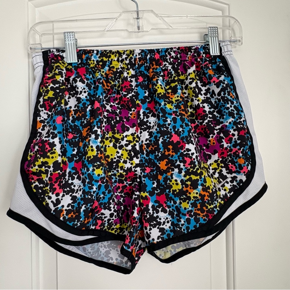 Nike Women’s Dri Fit Activewear Shorts Abstract Multicolor - Size XS